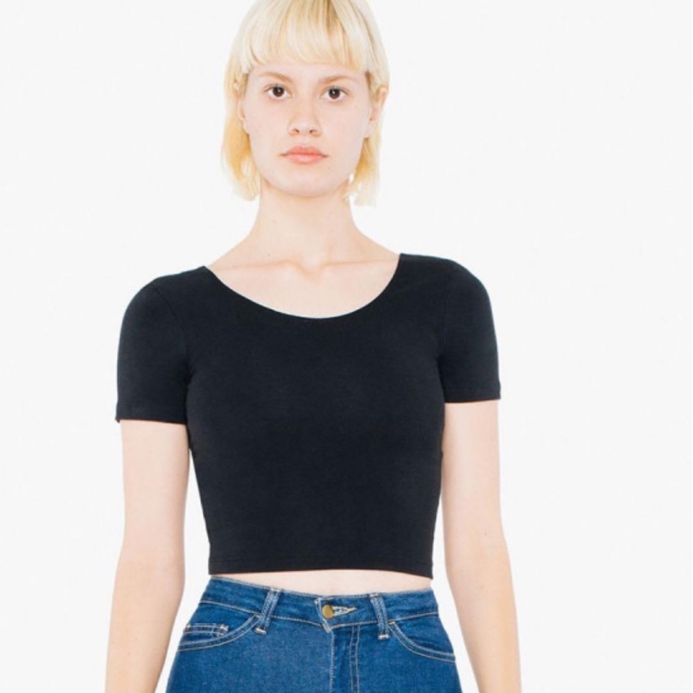 American Apparel Jersey Spandex Crop Top